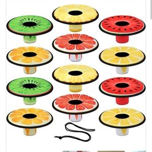 Jexine 12 Pcs Neoprene Fruits Drink Floats